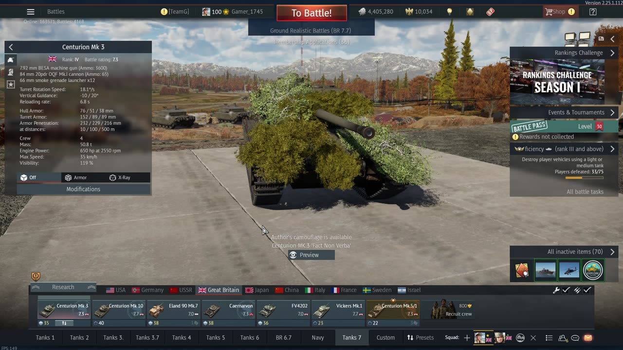 Historical Custom Battles - War Thunder - Live- Team G - WW II Tanks - Squad Play - Join Us