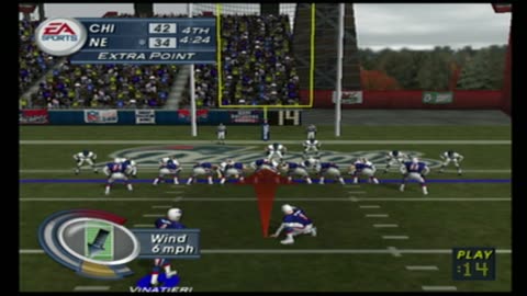 Madden NFL 2003 Franchise Year 6 Week 9 Bears At Patriots