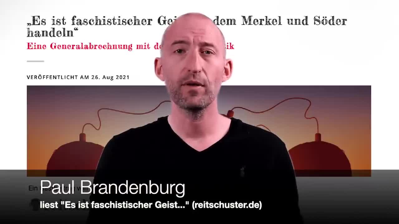 "Es ist faschistischer Geist..."; Gastbeitrag auf reitschuster.de