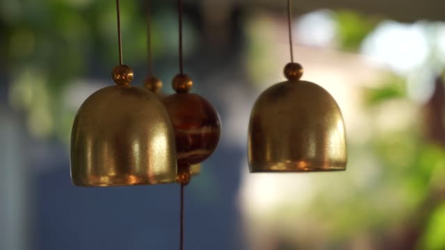 Amazing sound of wind chimes Moving with wind