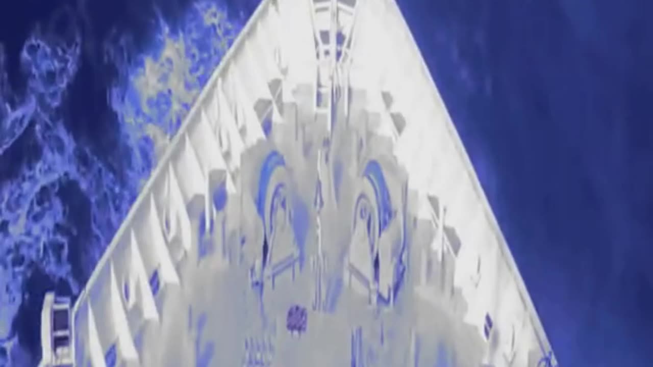 Thrilling Encounter: Massive Waves Crashing on Ship - A Battle Against Nature's Fury!