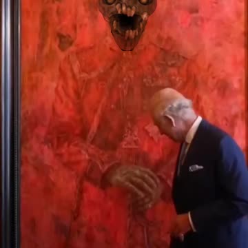 King Charlie III Unveils Portrait! 😻 Do You Like the Red? Eyes the Horror Game/ Soul Eyes Demon