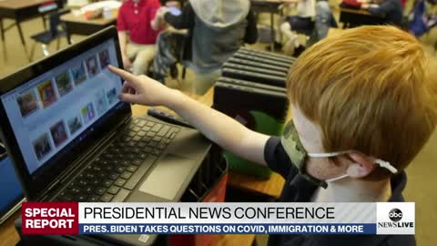 President Joe Biden talks COVID-19 in presidential news conference