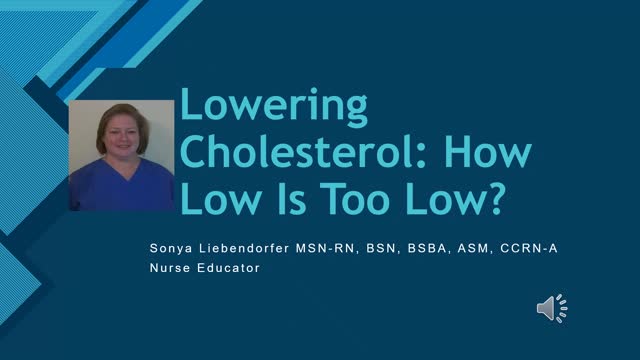 Lowering Cholesterol: Why Do They Keep Changing the Numbers?