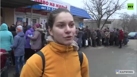 A girl from Mariupol explains - Lost her home thanks to Ukraine soldiers