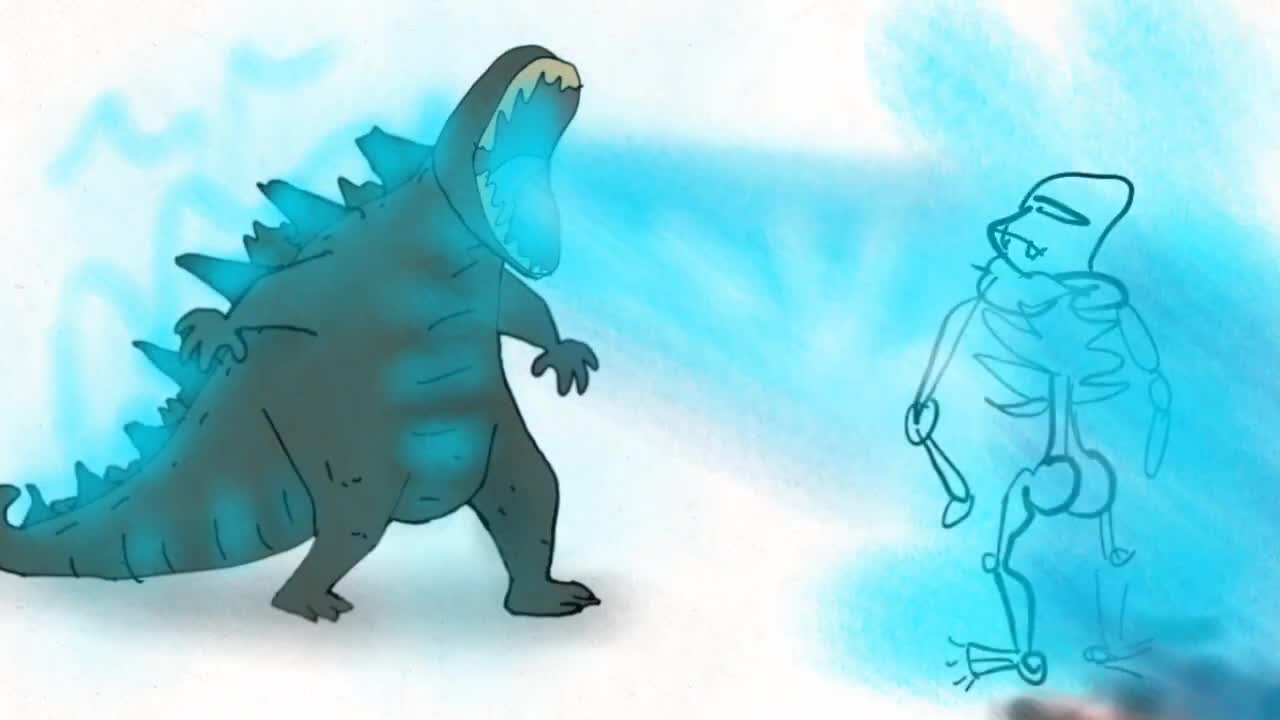 Godzilla vs Monkey - part 1