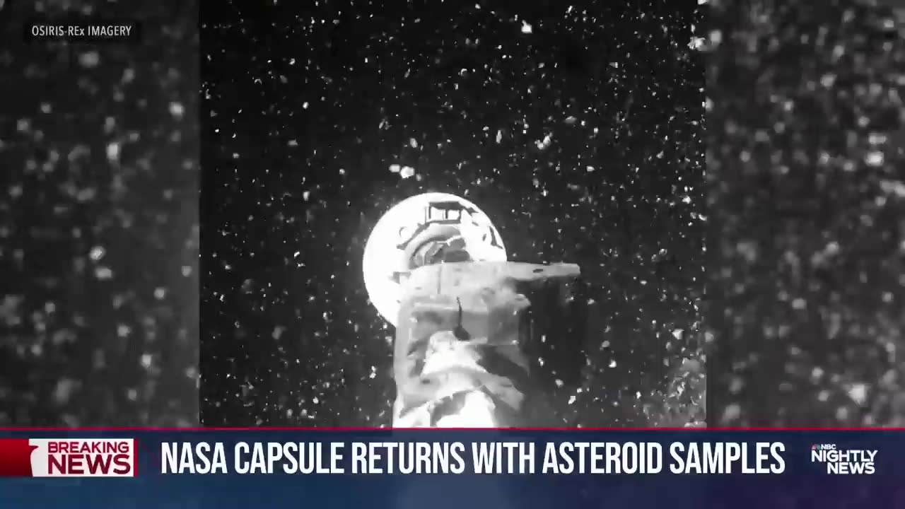 In historic mission, NASA space capsule returns carring astreroids sample