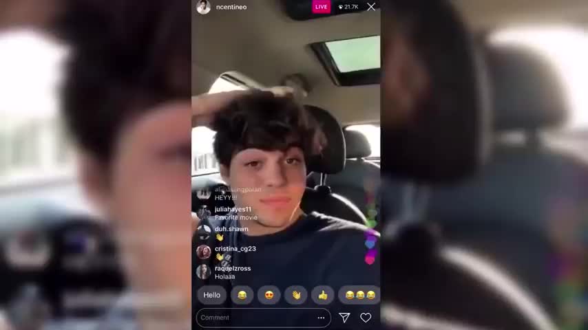 Noah Centineo Instagram live || August 19, 2018