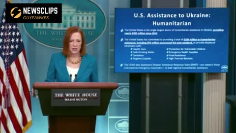 Jen Psaki Speaks On Us Assistance To Ukraine