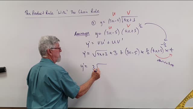 Math Calculus Set A 04 Differentiation Product Rule with the Chain Rule