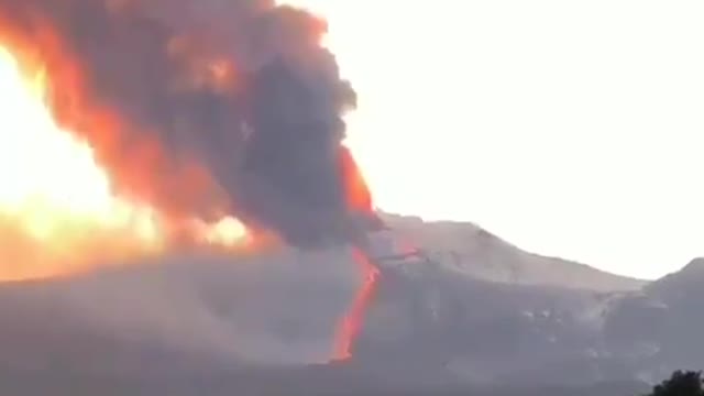 BREAKING NEWS # ETNA VOLCANO ERUPTED AGAIN