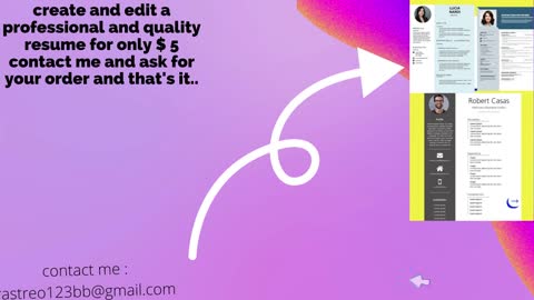 we create or edit resume
