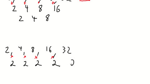 What is the next term in the number pattern 2,4,8,16,32