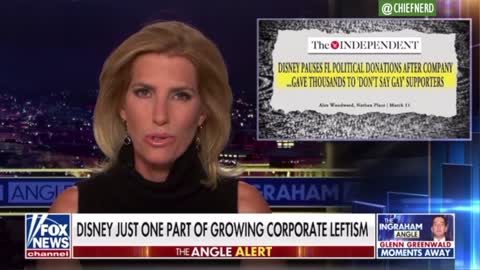 Laura Ingraham says "Disney Has Joined the Cabal".