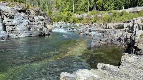 Beautiful River in Banff, Canada 4K-Scenic Relaxation with Peaceful Piano