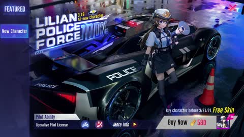 Lilian Police Force 100% (New Character and Skins in S7) - Super Mecha Champions