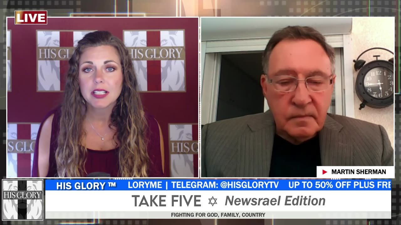 Dr. Martin Sherman Ph.D. joins His Glory: Take FiVe Newsrael Edition