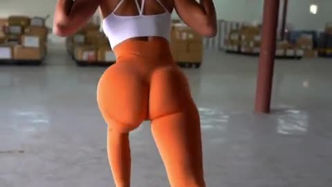 Girl burn the booty exercise