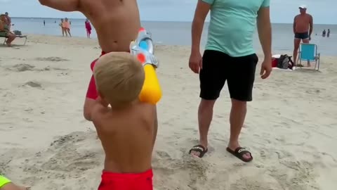 Little Boy play NERF😀🔥REAL LIFE