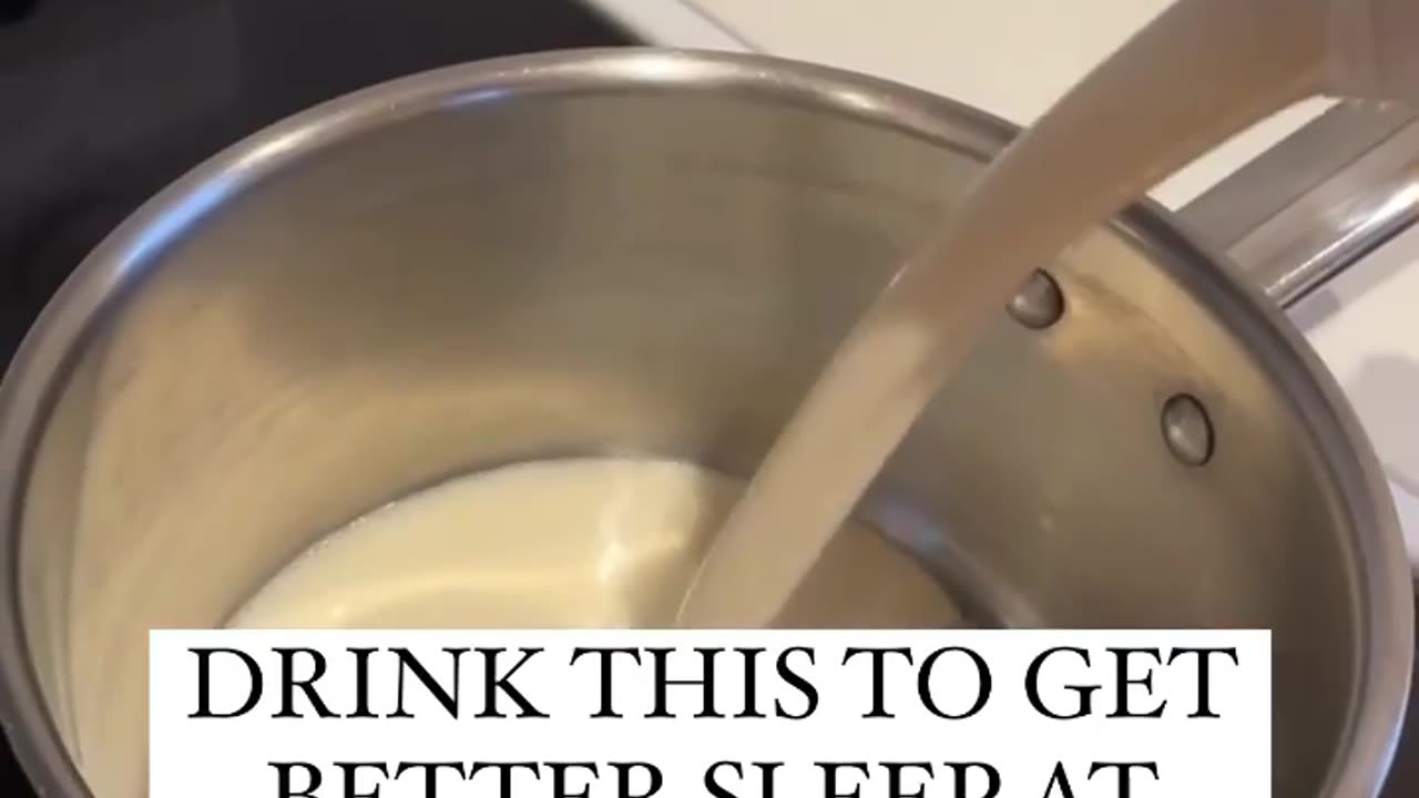 Drink this to get better sleep at night