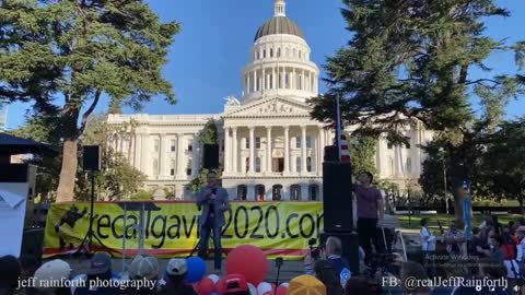 James T Harris + Jesse Protesting Gavin Newsom in Santa Ana + Marine Cordie W On Losing Our Freedoms