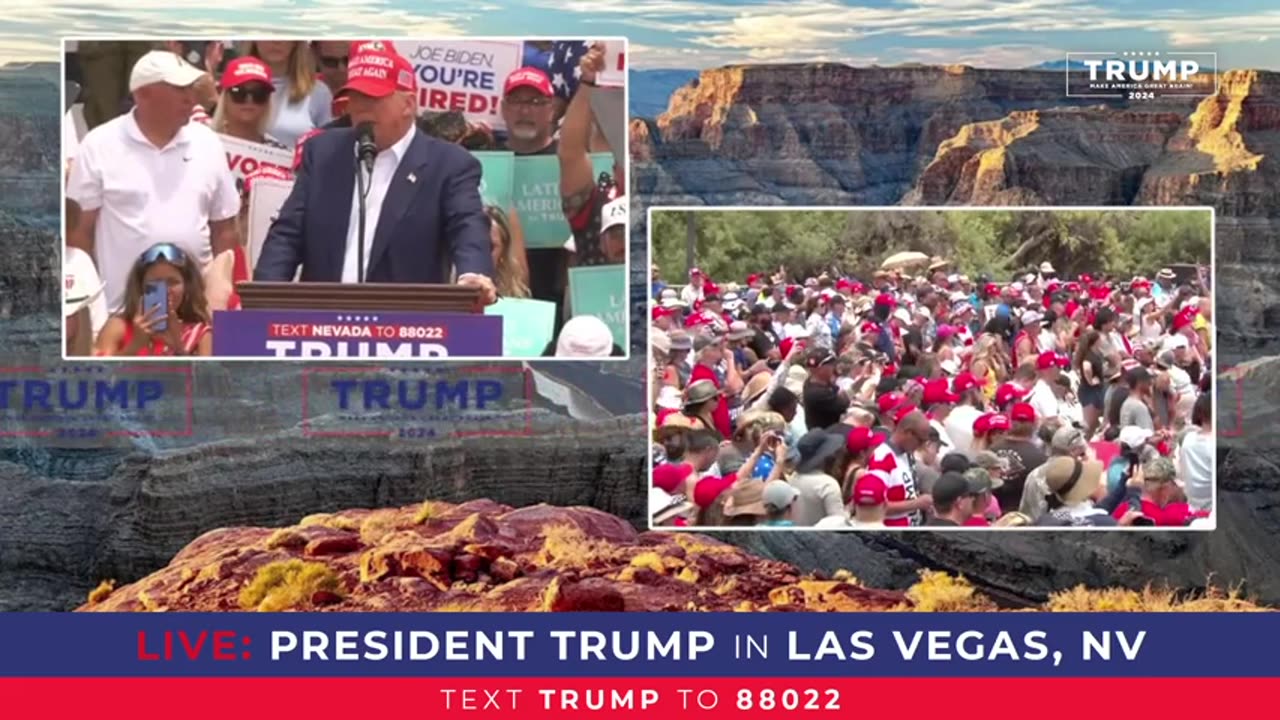 President Trump in Las Vegas, NV 9th june 2024