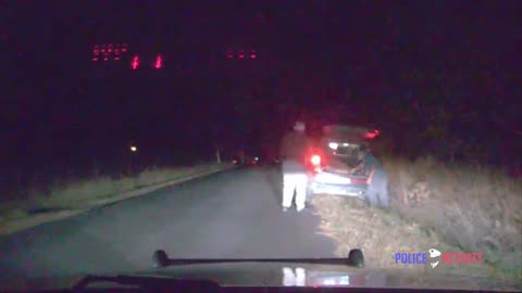 Police Dashcam Shows Deer Thought Dead Gets Up And Runs Away