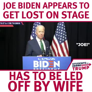 Joe Biden lost on stage during Speech
