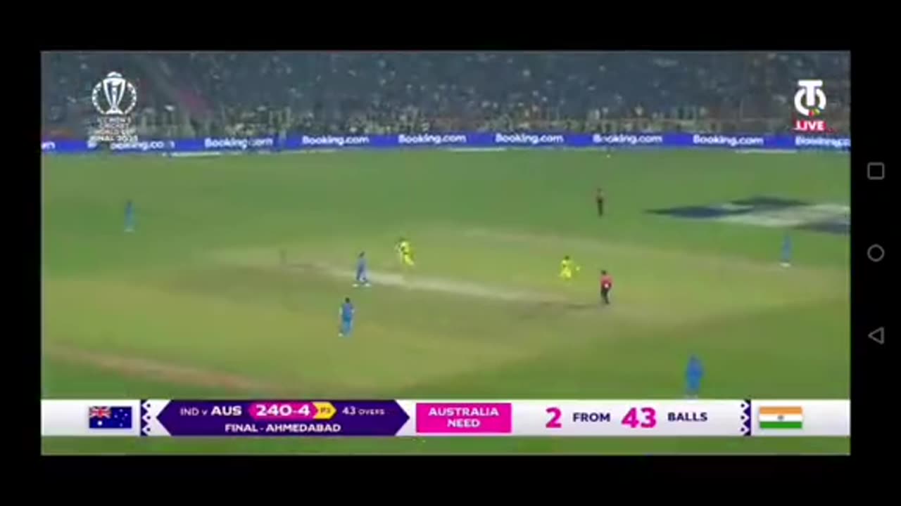 Cricket world Cup Final winning moment