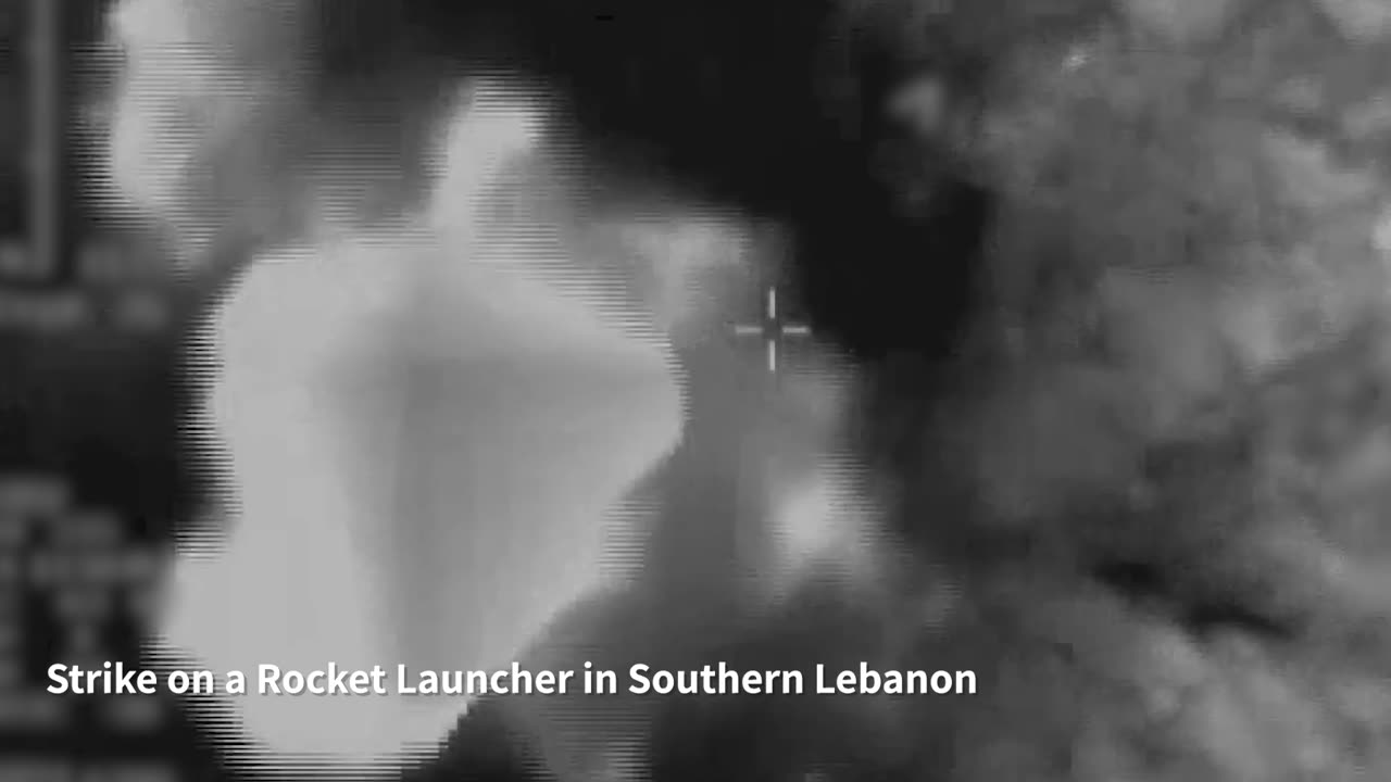 Attached is footage from a strike on the rocket launcher located in southern