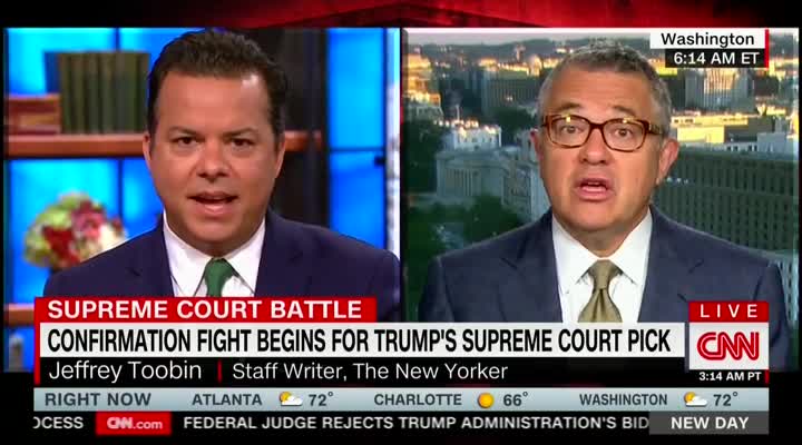 CNN legal analyst Jeffrey Toobin smacked down by fellow liberals for SCOTUS scare tactics