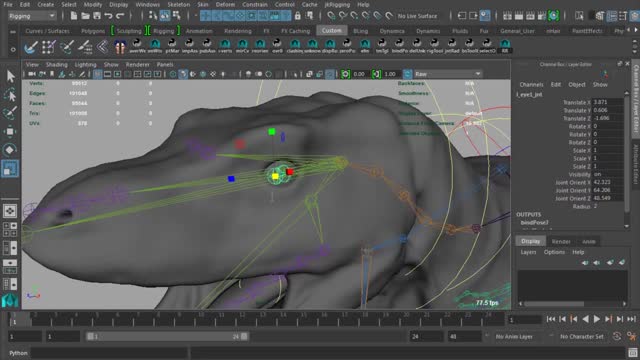 Draw The Eyes Of Dinosaurs.