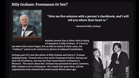 Billy Graham: Freemason or Not?