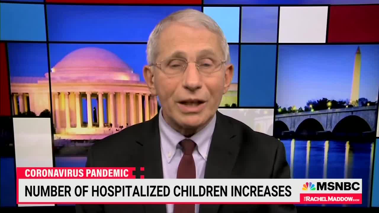 Fakie Fauci Admits Many Children Hospitalized With COVID Aren't There Because Of The COVID