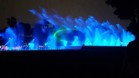 Water show in Lima, Peru