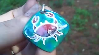Cloissonne Crab Enamel