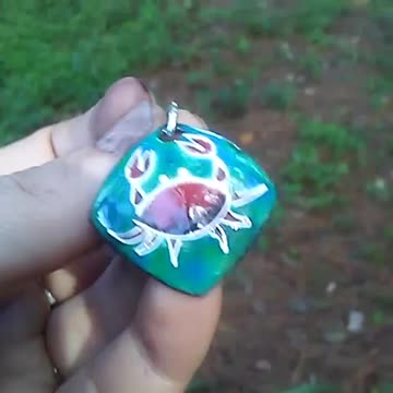 Cloissonne Crab Enamel