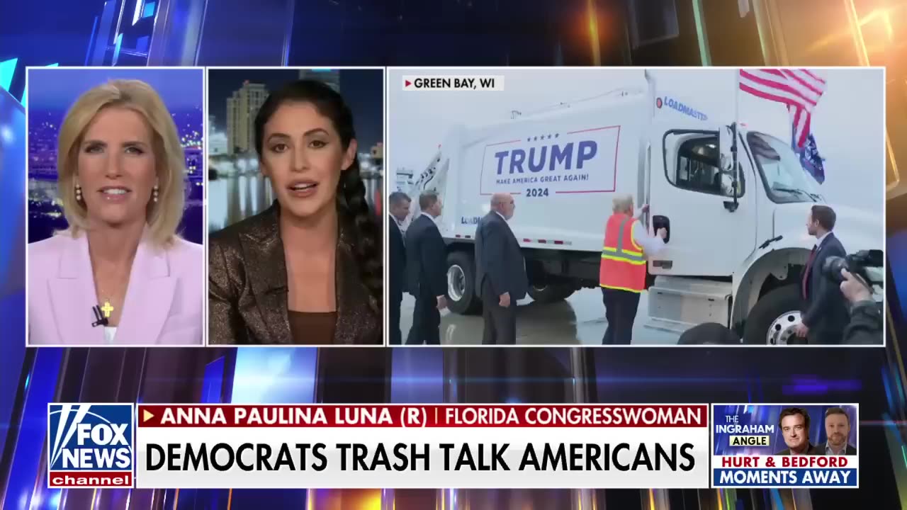 Trump takes garbage truck to campaign rally 'In honor of Joe'