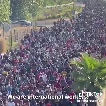 The largest migrant caravan of 2023.