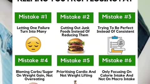 6 Mistakes Keeping You From Losing Fat