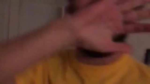 Guy throws throwing star between guys legs beers