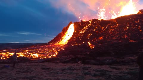 erupion in Iceland