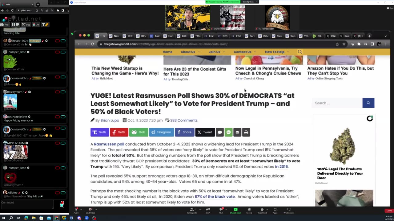 Deplorable discussions - 10/13/2023