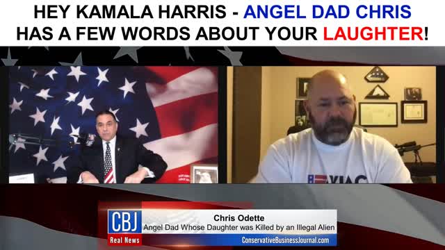 Angel Dad Chris has a Few Words for Kamala Harris