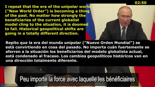 (Fran _ Eng _ Rus _ Esp) Vladimir PUTIN: speech 08-16-22 _ Discours _