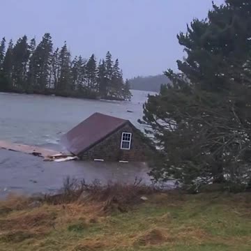 Wild Maine Weather-Storm Washes Away Entire House
