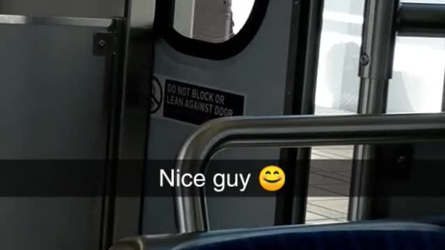 Nice guy man kicks subway doors