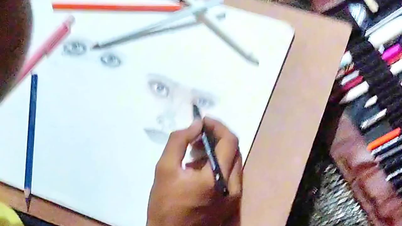 Realistic eye painting