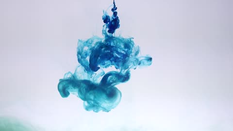 What happens when a drop of ink is added to water?