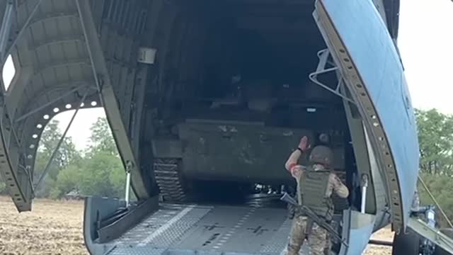 Tank into helicopter sky hitchhiker